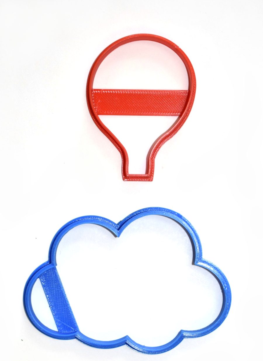 Hot Air Balloon Ride Festival Cloud Set Of 2 Cookie Cutters USA PR1075