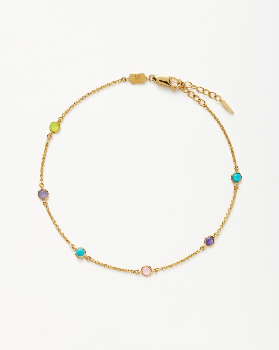 Hot Rox Multi Gemstone Anklet