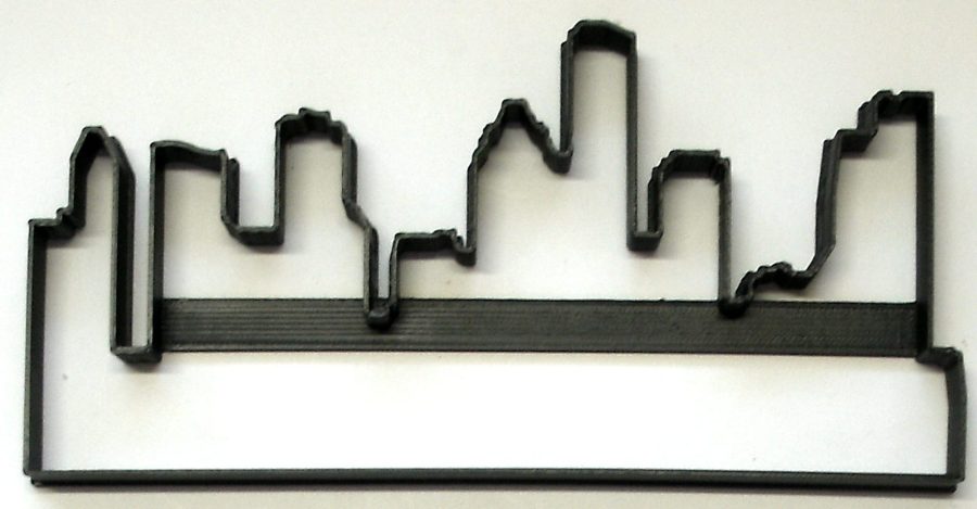 Houston Texas City Skyline Skyscraper Buildings Horizon Cookie Cutter USA PR2957