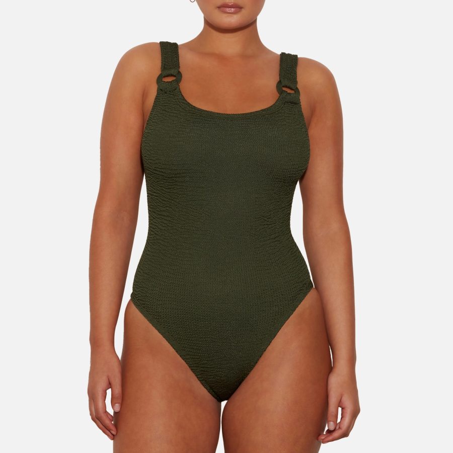 Hunza G Domino Seersucker Swimsuit