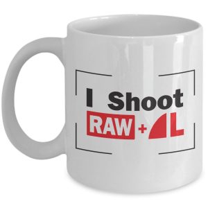 I shoot RAW & Fine Large JPG - Pro Photographer Gift - 11oz Ceramic Coffee Mug