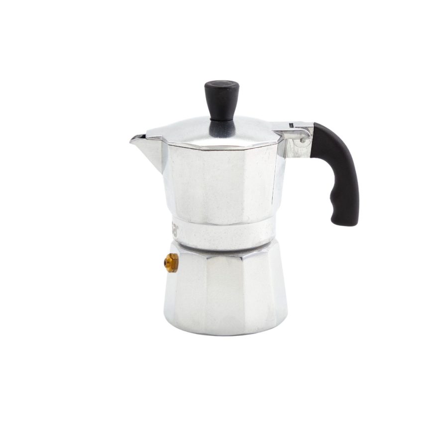 IMUSA USA B120-42V Aluminum Espresso Stovetop Coffeemaker 3-Cup, Silver (Pack of