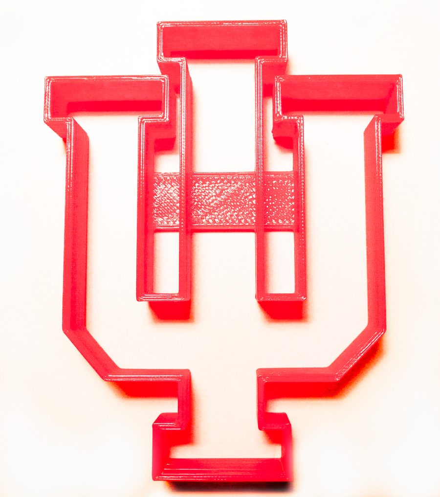 Indiana Hoosiers IU NCAA Football Sports Logo Cookie Cutter 3D Printed USA PR992