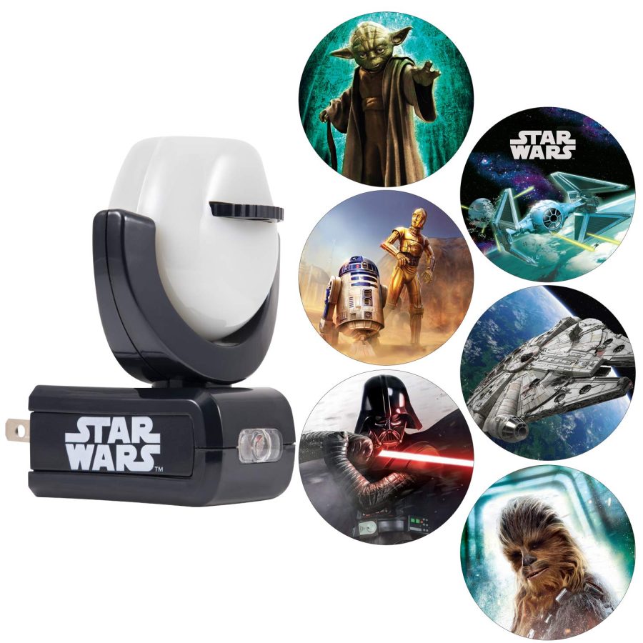 JASCO 43646 Star Wars LED Night Light Projector, Galaxy Projector, Plug-in, Dusk-to-Dawn,Mood Lighting, for Kids, Adults, Collectors, Game Room, Bedroom, Hallway, Nursery