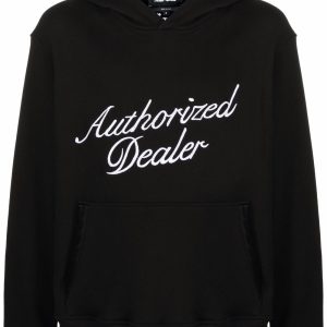 JUST DON Authorized Dealer Slogan Embroidered Hoodie