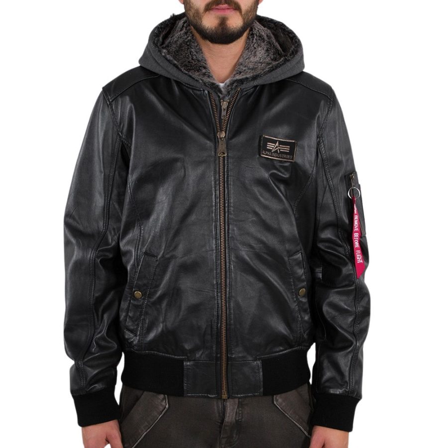 Jacket Alpha Industries MA-1 D-Tec leather