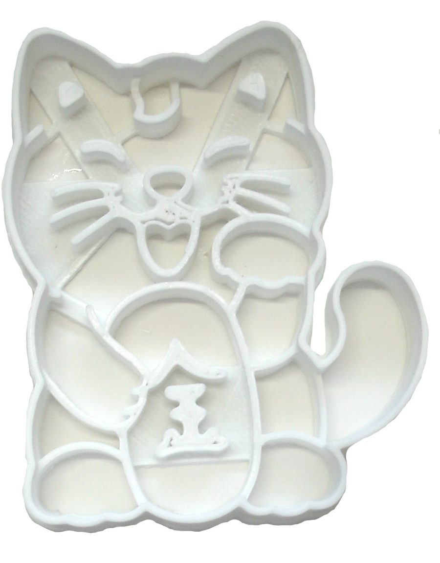 Japanese Maneki Neko Lucky Cat Good Luck Cookie Cutter 3D Printed USA PR2327