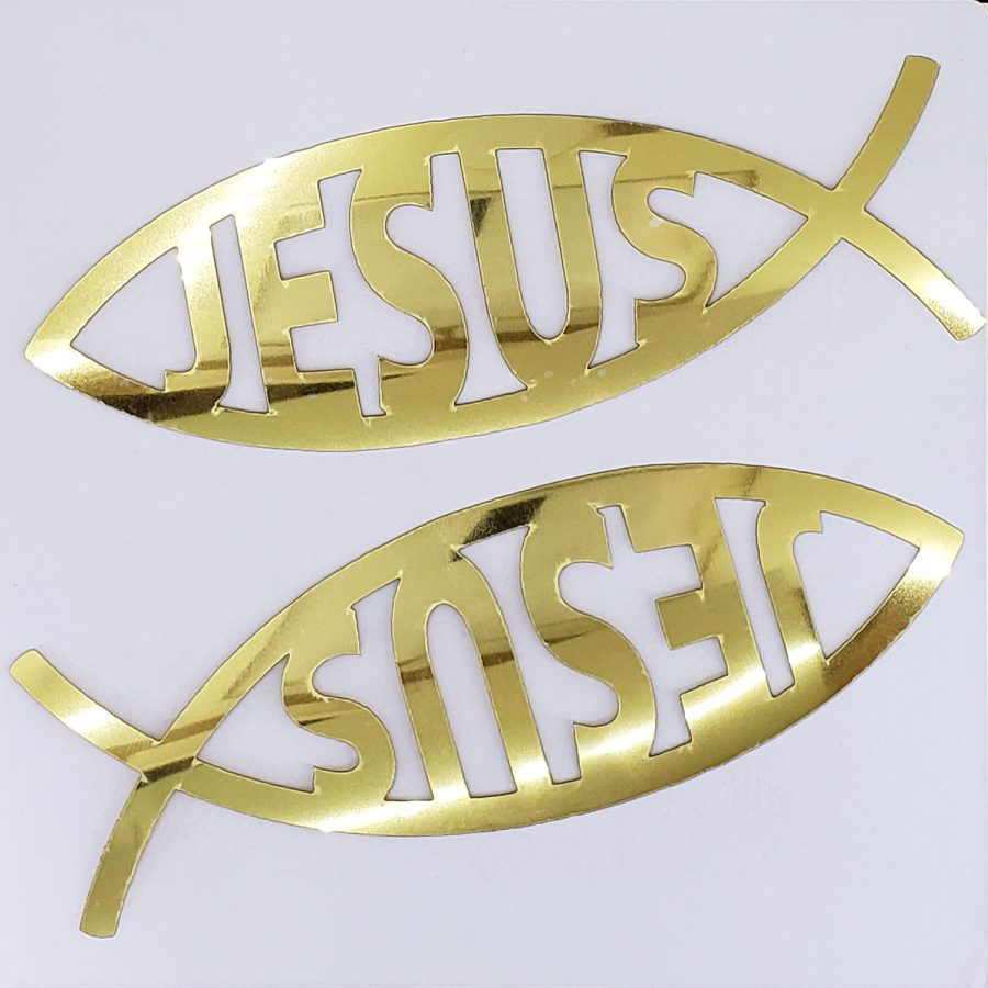 Jesus Fish Cutouts Plastic Shapes Confetti Die Cut 15 pcs FREE SHIPPING