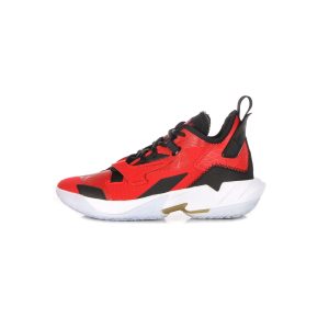 Jordan Men's Basketball Shoe "why Not?" Zero.4 University Red/metallic Gold/black/white