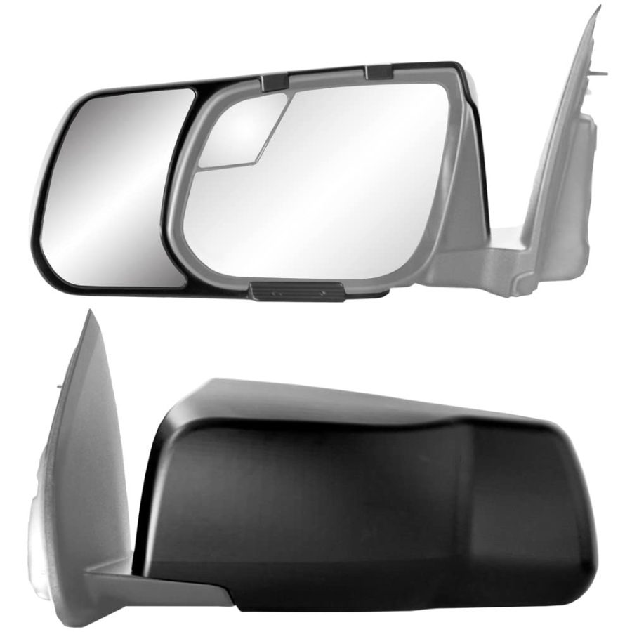 K SOURCE 80940 Snap & Zap Custom Towing Mirror Pair for Chevrolet Colorado/GMC Canyon, Black