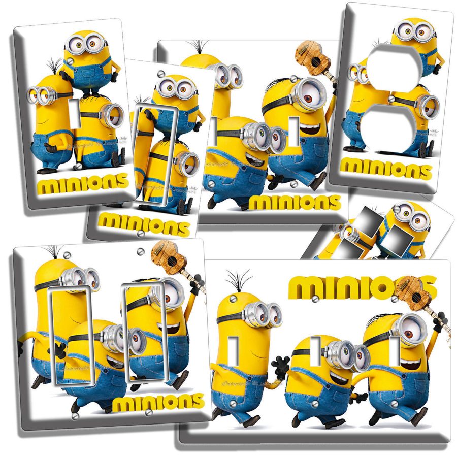 KEVIN STUART BOB DESPICABLE ME MINIONS LIGHT SWITCH OUTLET PLATES KIDS BEDROOM