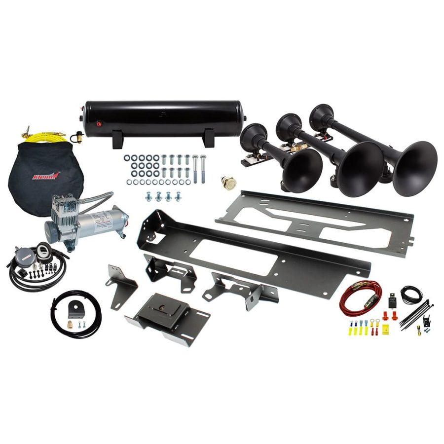 KLEINN SDKIT17-734 Air Horns Train Horn Kit for 2017-2021 F-250 and F-350/2017-2019 F-450