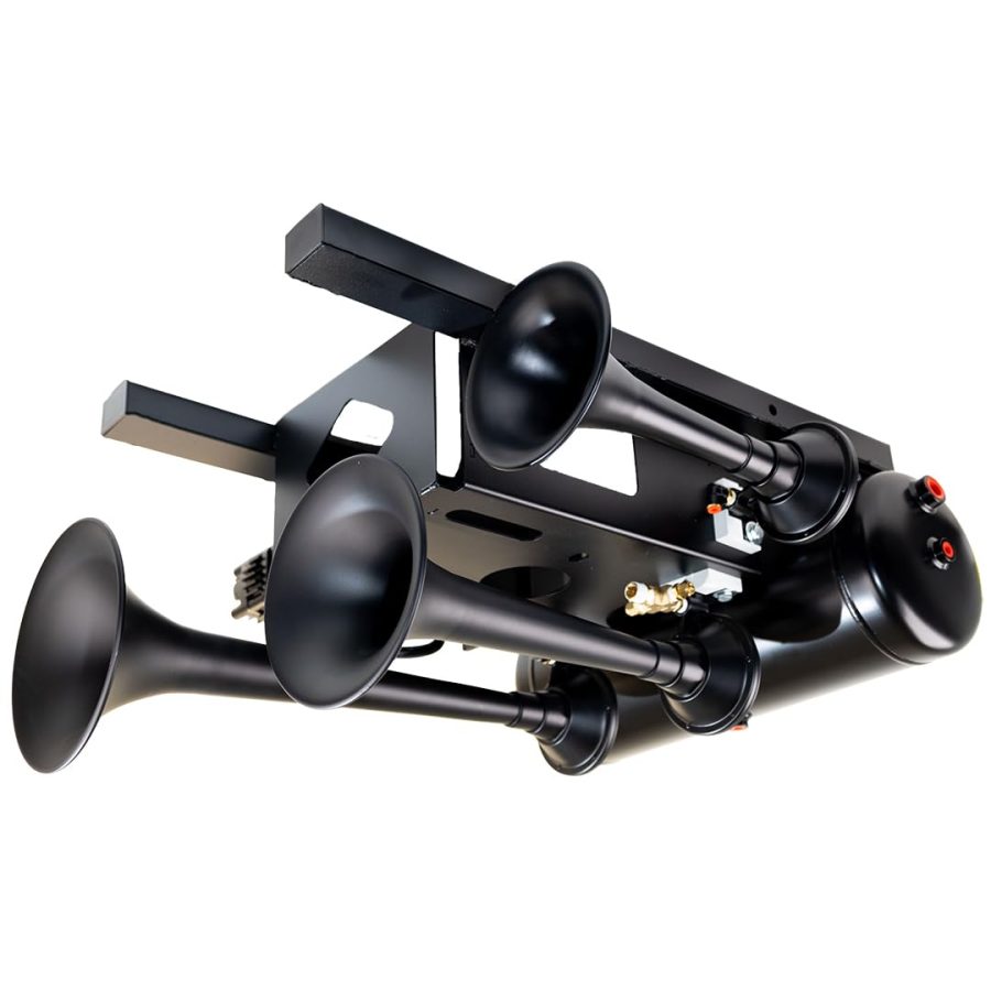 KLEINN USTL-734 Bolt-on Train Horn System with 730 Triple Train Horn and Spare Tire Location System Mounting