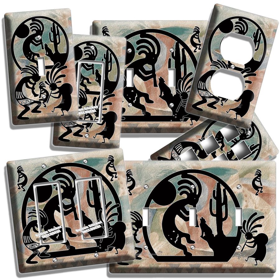 KOKOPELLI SOUTHWEST HOPI FERTILITY SPERIT LIGHT SWITCH OUTLET WALL PLATES DECOR