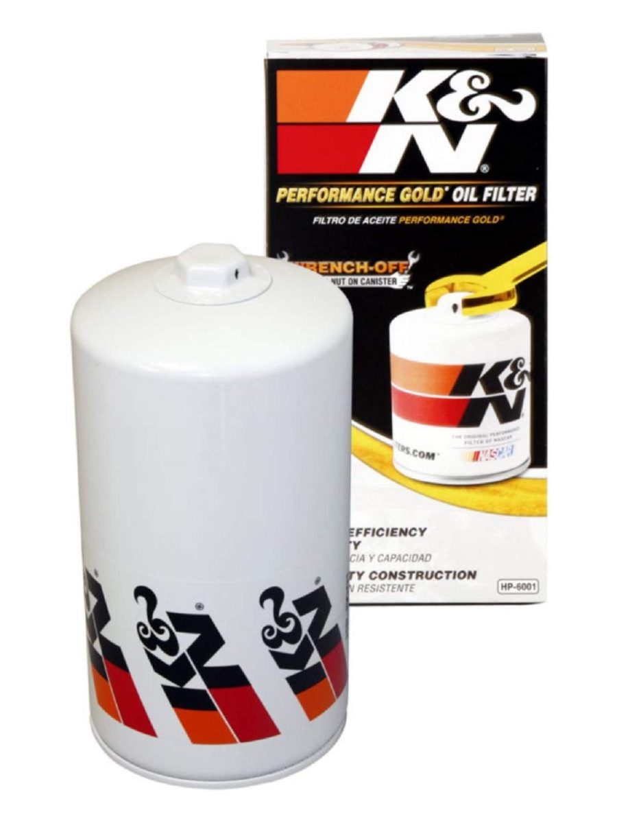 K&N FILTER HP-6001 Premium Oil Filter: Protects your Engine: Compatible with Select 1994-2003 FORD (Club Wagon, Super Duty, E350, E450, E550, Excursion, F59, F250, F350, F450, F550, Econoline, Stripped)