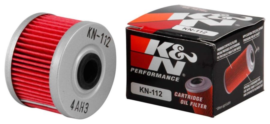 K&N FILTER KN-112 Motorcycle Oil Filter: High Performance, Premium, Designed to be used with Synthetic or Conventional Oils: Fits Select Honda, Kawasaki Motorcycle Models