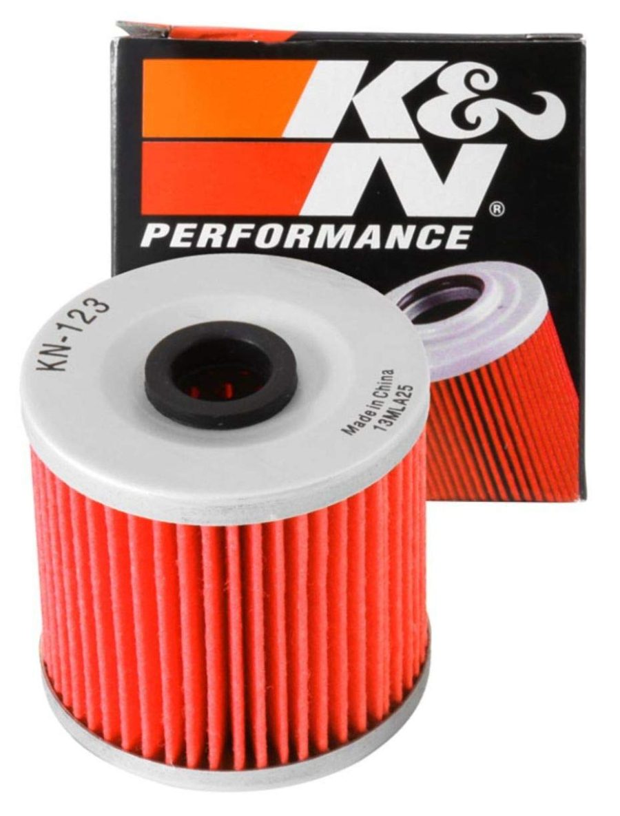 K&N FILTER KN-123 Motorcycle Oil Filter: High Performance, Premium, Designed to be used with Synthetic or Conventional Oils: Fits Select Kawasaki Vehicles