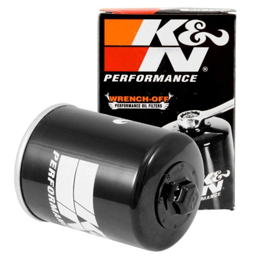 K&N FILTER KN-198 Motorcycle Oil Filter: High Performance, Premium, Designed to be used with Synthetic or Conventional Oils: Fits Select Polaris Side-by-Side and ATV Models