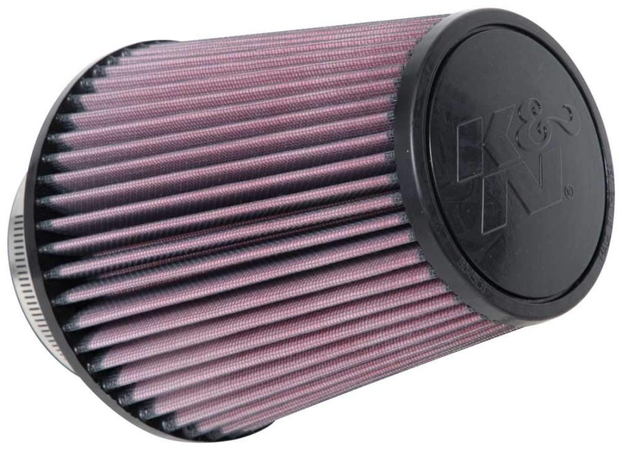 K&N FILTER RU-1032 Universal Clamp-On Air Intake Filter: High Performance, Premium, Washable, Replacement Filter: Flange Diameter: 4 In, Filter Height: 7 In, Flange Length: 1.75 In, Shape: Round Tapered