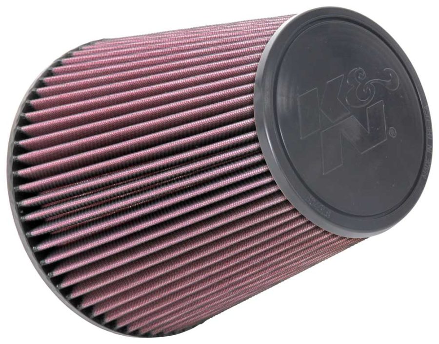 K&N FILTER RU1044XD Universal Clamp-On Air Intake Filter: High Performance, Premium, Washable, Replacement Filter: Flange Diameter: 6 In, Filter Height: 8 In, Flange Length: 0.625 In, Shape: Round Tapered, RU-1044XD