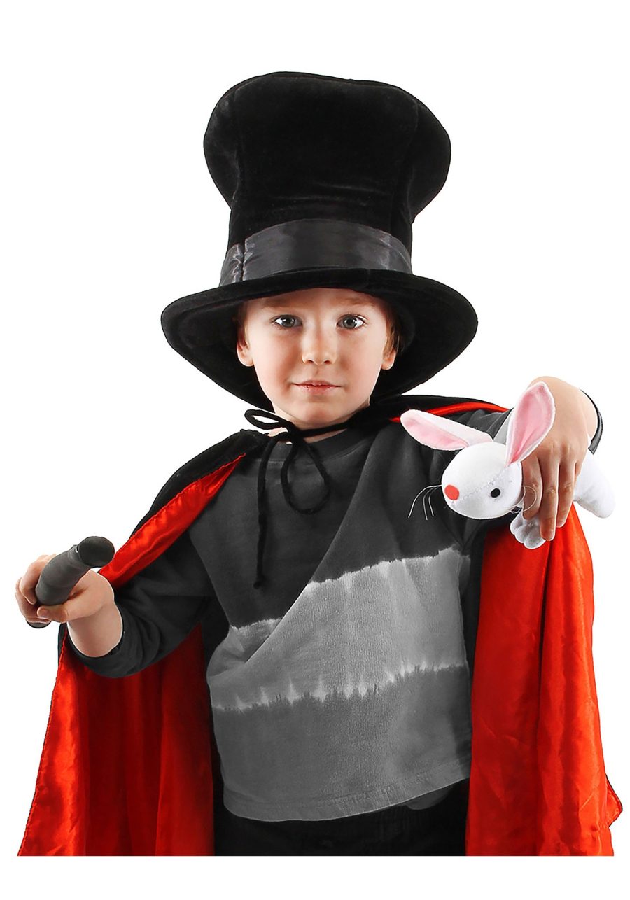 Kid's Magician Plush Costume Hat with Rabbit