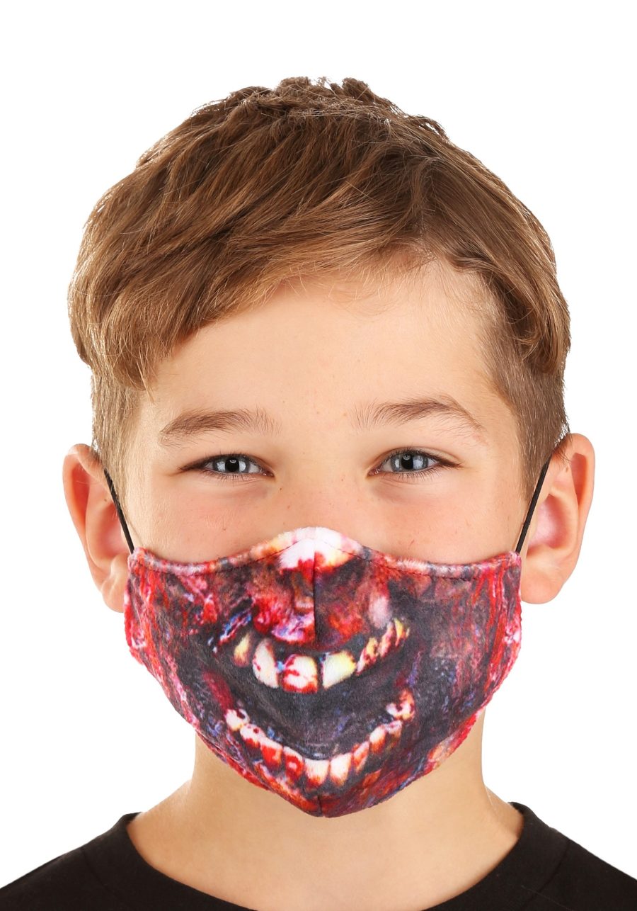 Kid's Zombie Sublimated Face Mask