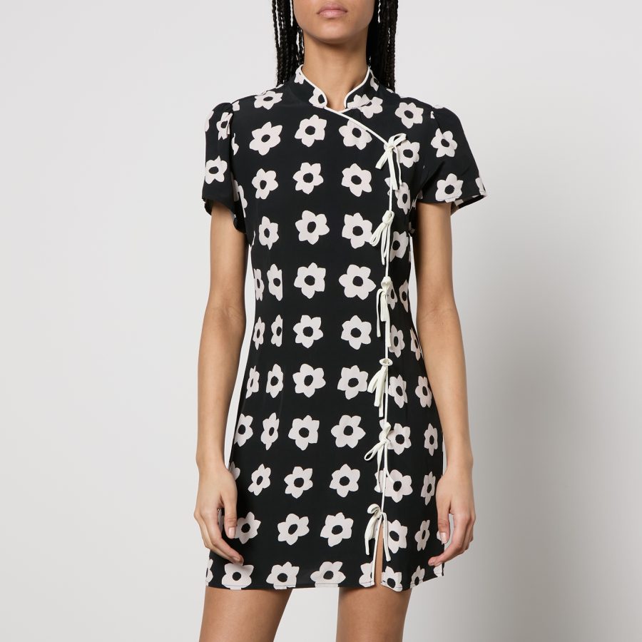 Kitri Harlow Floral-Print Crepe Mini Dress - UK 6