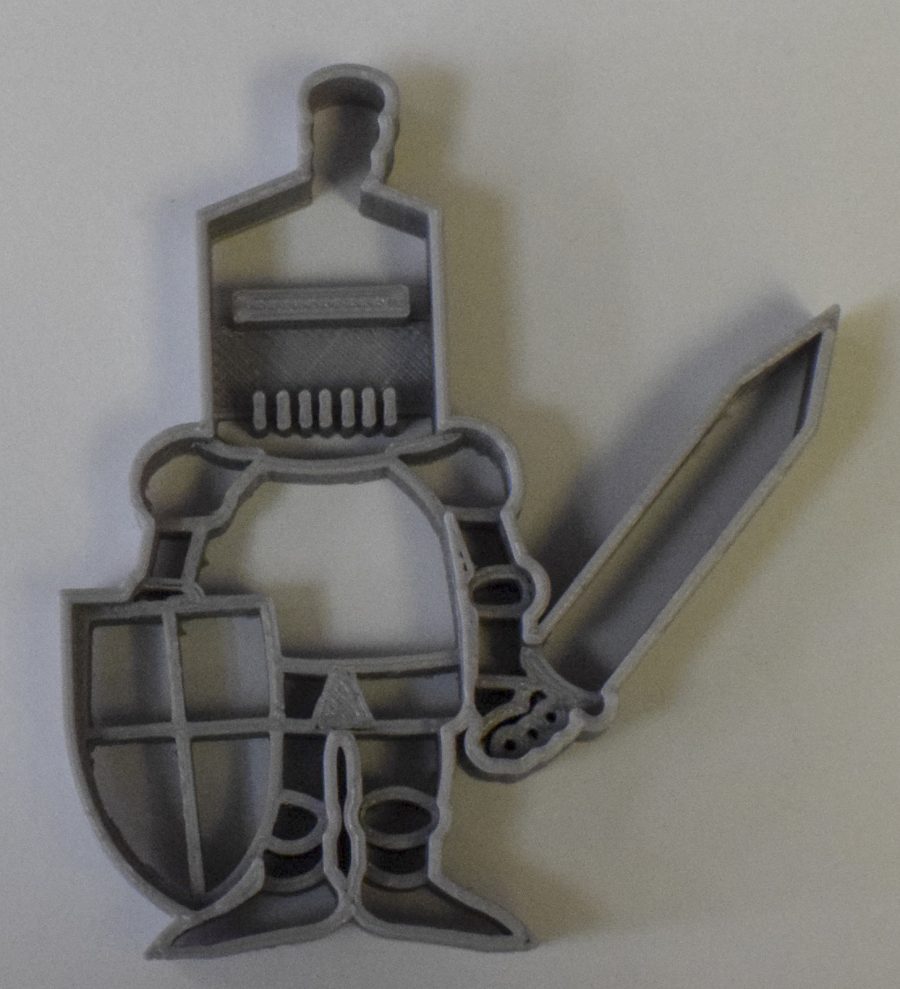 Knight In Shining Armor Sword Tale Medieval Cookie Cutter Made in USA PR776