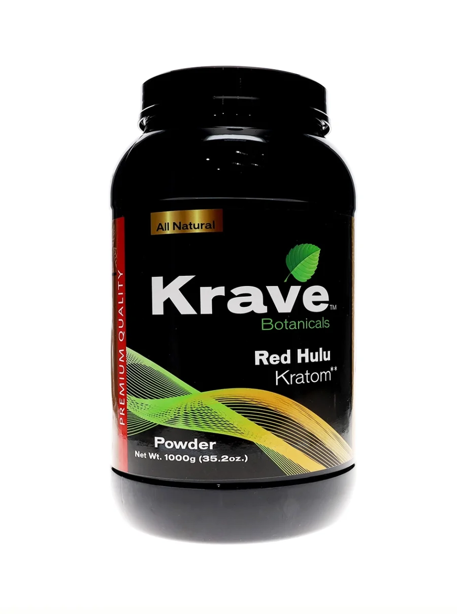 Krave Red Hulu Kratom Powder 1000g