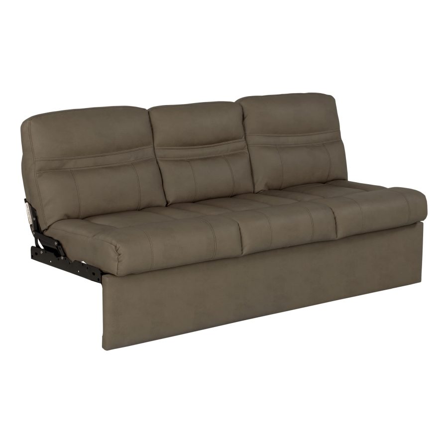 LIPPERT 2020129838 RV Jackknife Sofa, 68 INCH, Transitions to Bed, Fold-Down Center, Cupholders, PolyHyde Fabric, High-Density Foam, Included Kickboard, Grummond