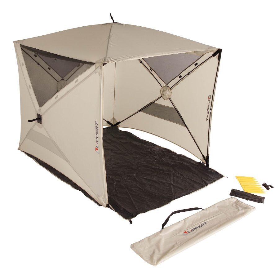 LIPPERT 2022114835 Picnic Popup Sun Shelter for Camping, Beach Trips and Outdoor Concerts - Cabin