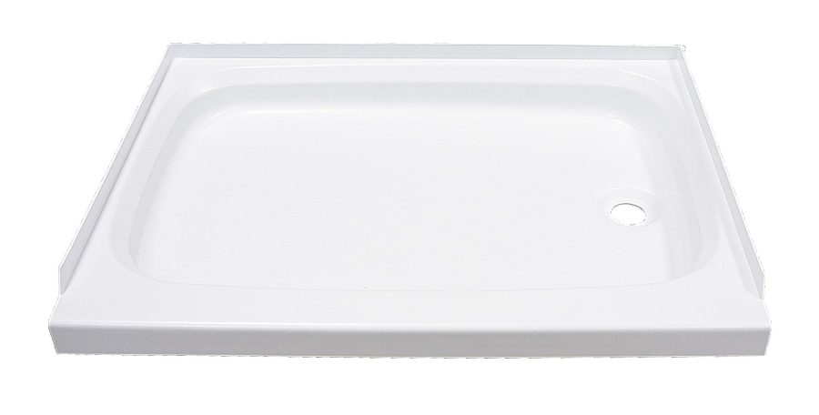 LIPPERT 210371 Replacement 24 INCH x 32 INCH White Shower Pan with Right Drain for RVs, Manufactured Homes, Travel Trailers, 5th Wheels, and Motorhomes