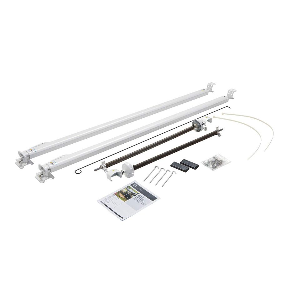 LIPPERT 434718 68 INCH-81 INCH Standard White Classic Universal RV Awning Arms and Hardware Kit, Compatible with Dometic and Carefree Awnings