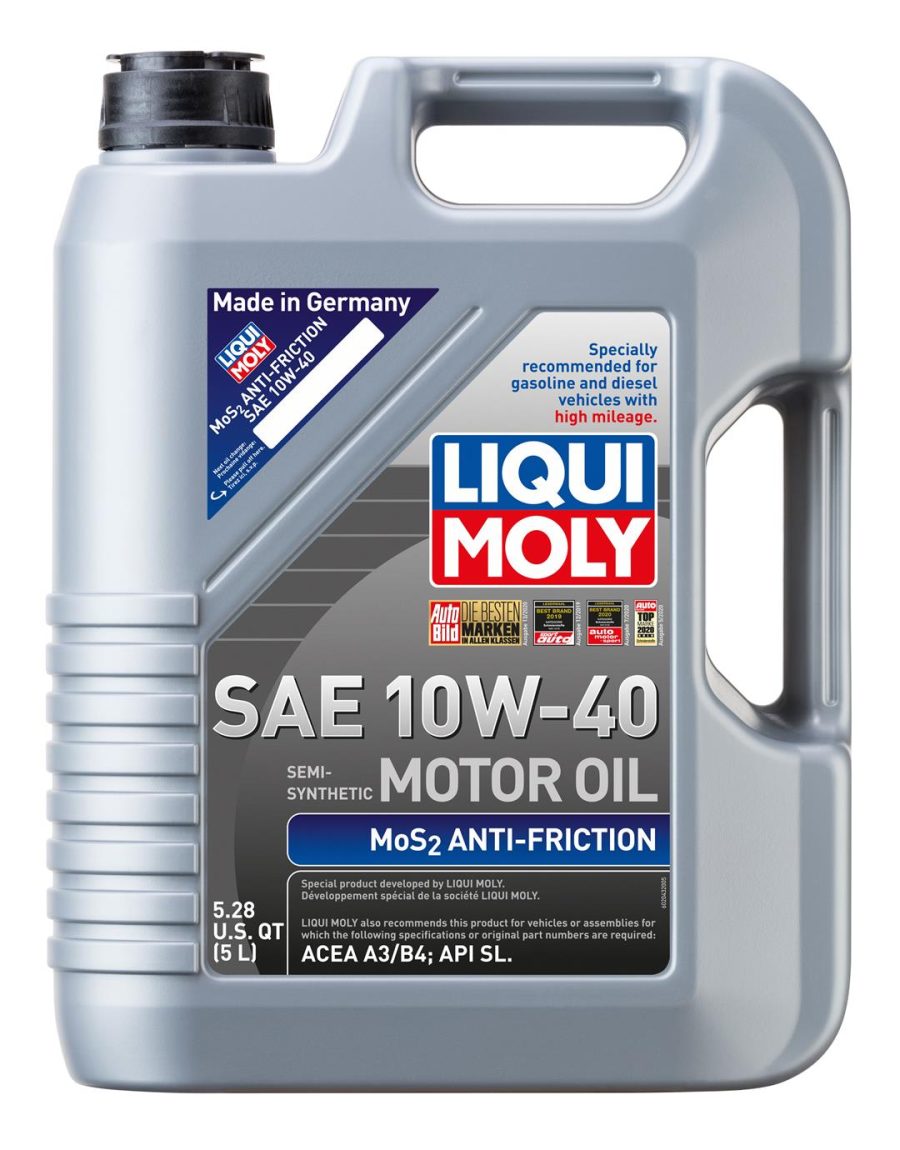 LIQUI MOLY 2043 MoS2 Anti-Friction 10W-40 Motor Oil - 5 Liter