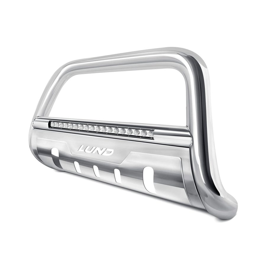 LUND 47021300 Bull Bar with LED Light Bar and Wiring for 2019 Ford Ranger, Polished Stainless