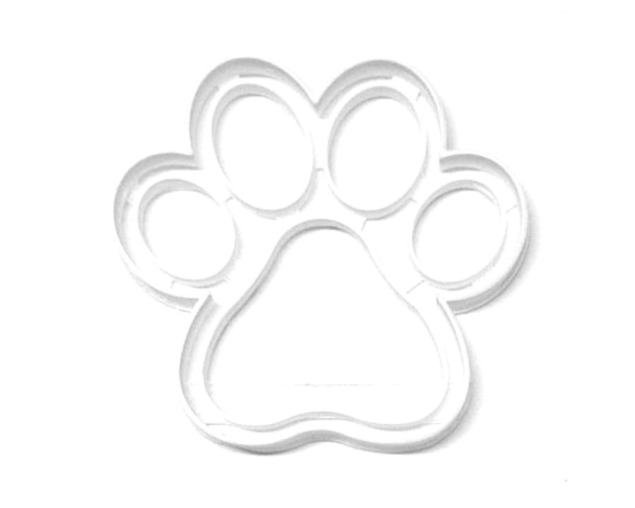 Large Paw Print Dog Cat Wolf Coyote Bobcat Cougar Cookie Cutter USA PR3216