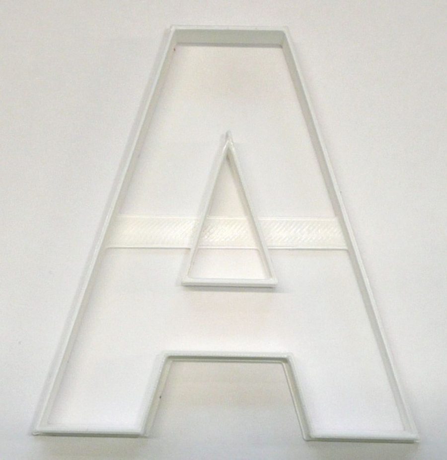 Letter A 4 Inch Uppercase Capital Block Font Cookie Cutter USA PR4214