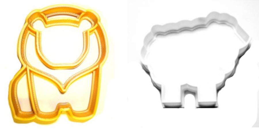 Lion And Lamb Sheep Biblical Church Animals Set Of 2 Cookie Cutters USA PR1182