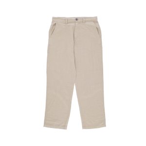 Long Men's Hardwork Linen Carpenter Pant Oatmeal