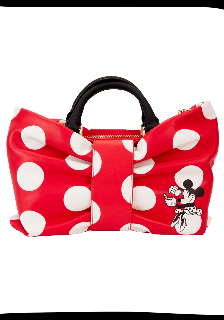 Loungefly Minnie Rocks the Dots Classic Bow Crossbody Bag