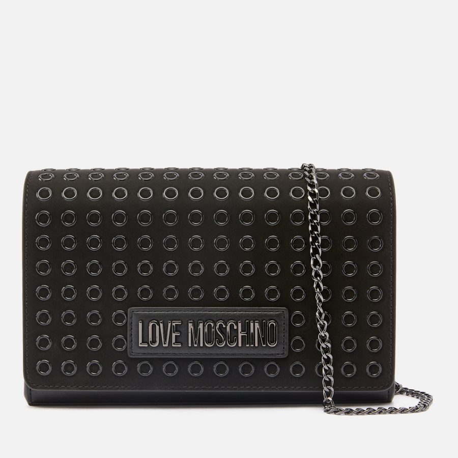 Love Moschino Smart Daily Eyelet Faux Leather Crossbody Bag