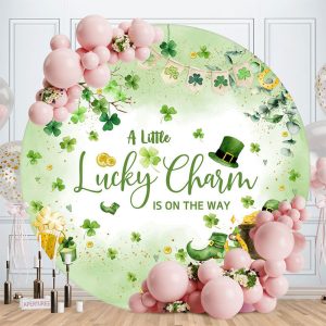 Lucky Clover St Patricks Day Baby Shower Backdrop - Aperturee