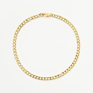 Lucy Williams Flat Curb Chain Anklet