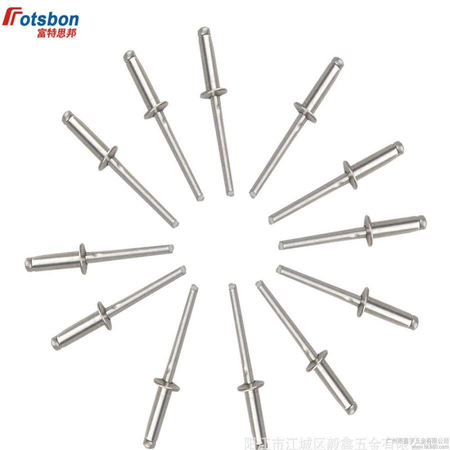 M4/M5/M6 Blind Rivets Nail Break Mandrel Open Pop Rivet Aluminum Nieten DIN7337