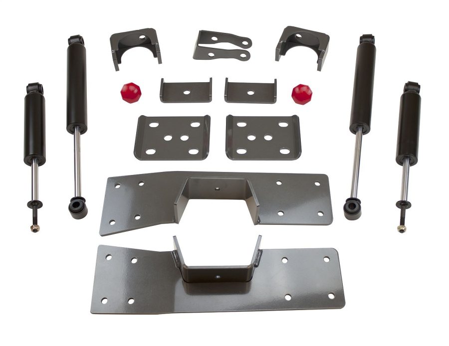 MAXTRAC 200960 Lowering Kit Box 6 in. Drop Kit Incl. Rear Flip Kit Rear C-Notch Frame Support Rear Shock Angle Corrector Front And Rear Shocks Lowering Kit Box