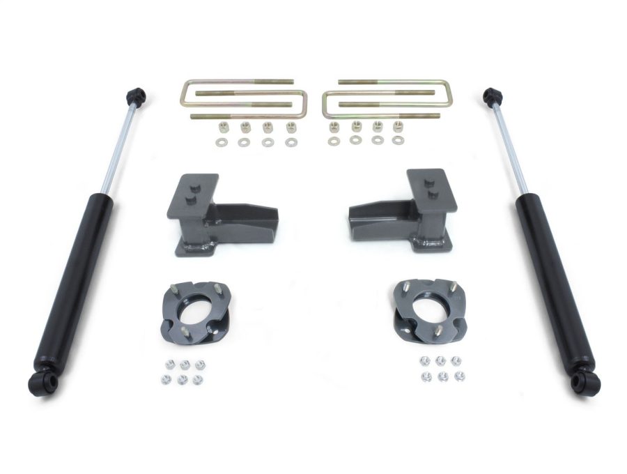 MAXTRAC 903141 Body Lift Kit and Component (2.5In Strut Spacers, 4In Blocks/U-Bolt, Shocks 3200Ll-4)