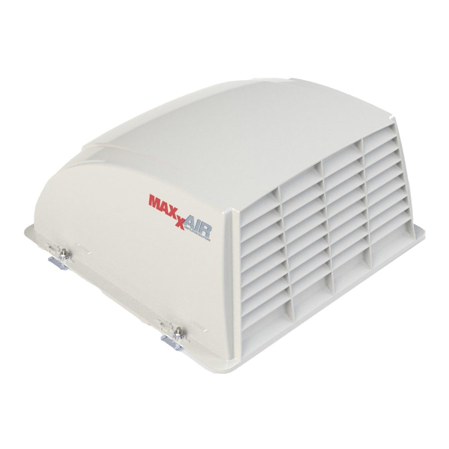 MAXXAIR 00-933051 Maxx I+ Vent Cover for RV Roof Fans - Sleek, Updated Design, Easy Installation, Zero-Leak Protection, Compatible with Many Popular 14x14 Roof Fans, White