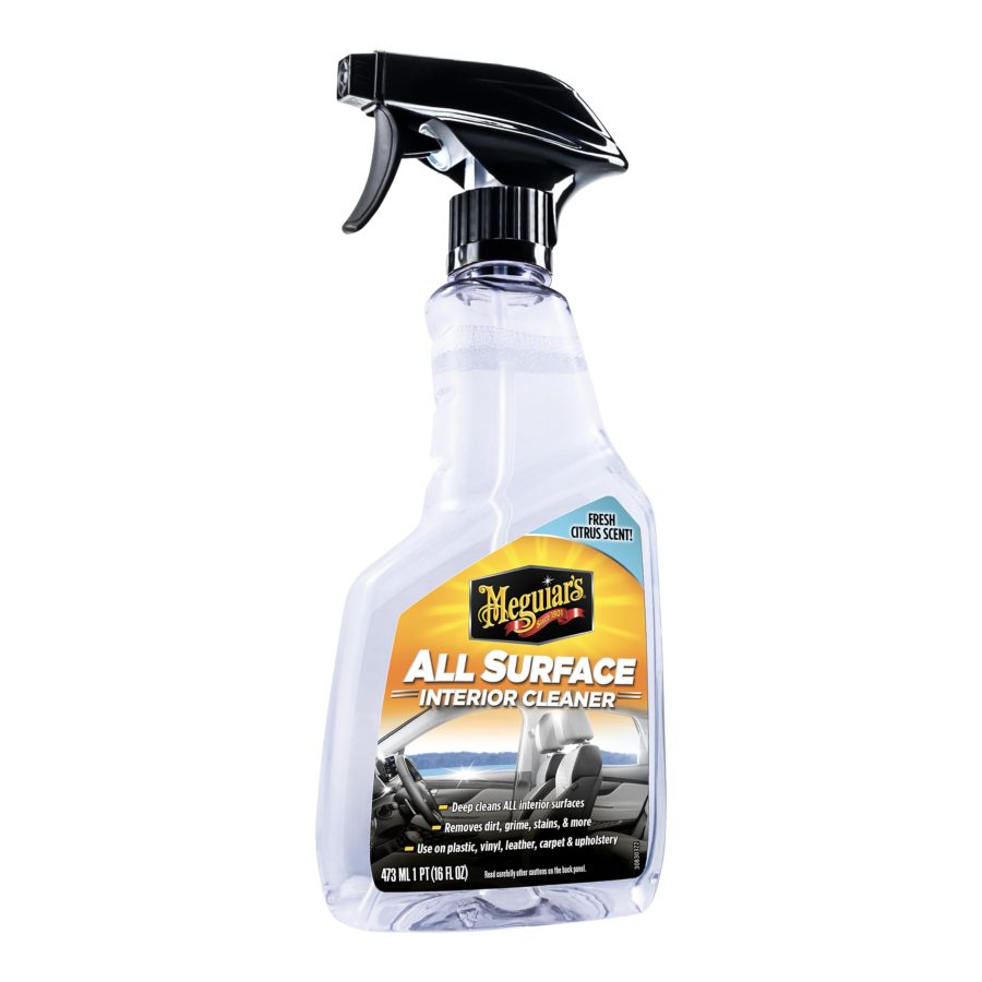 MEGUIARS G240616 All Surface Interior Cleaner - All Purpose Interior Cleaner Quickly and Safely Cleans All Your Interior Surfaces and Leaves Behind a Pleasant Scent - Premium Auto Interior Cleaner, 16oz