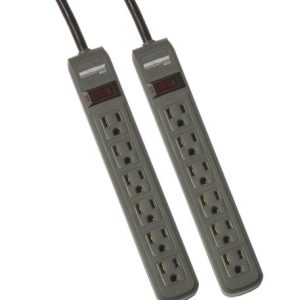 MINUTEMAN MMS362P 2 Pack Power Strips with 3ft Cord, 241J