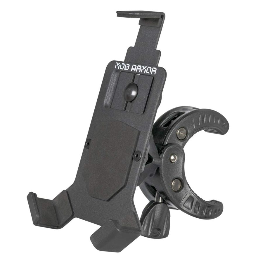 MOB ARMOR MOBC2-BLK-LG Mount Claw, Aircraft-Grade Aluminum, 360 Rotation, Quick Release, Compatible with iPhone 6 to 14, Samsung Galaxy S3 to Note 7